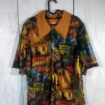 Camisa hawaiana urban naranja